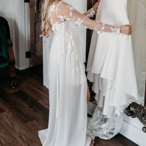 Le Rose Bridal getting ready 2 piece set size XS